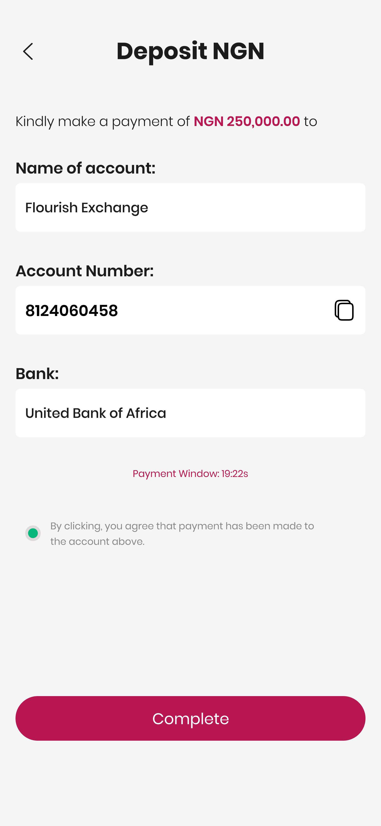 Flourish Exchange — mobile crypto wallet, cash top-ups & instant swaps - left screen