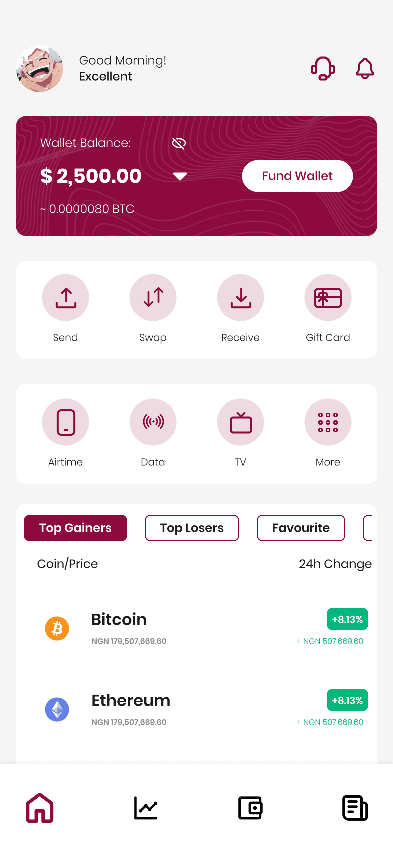 Flourish Exchange — mobile crypto wallet, cash top-ups & instant swaps